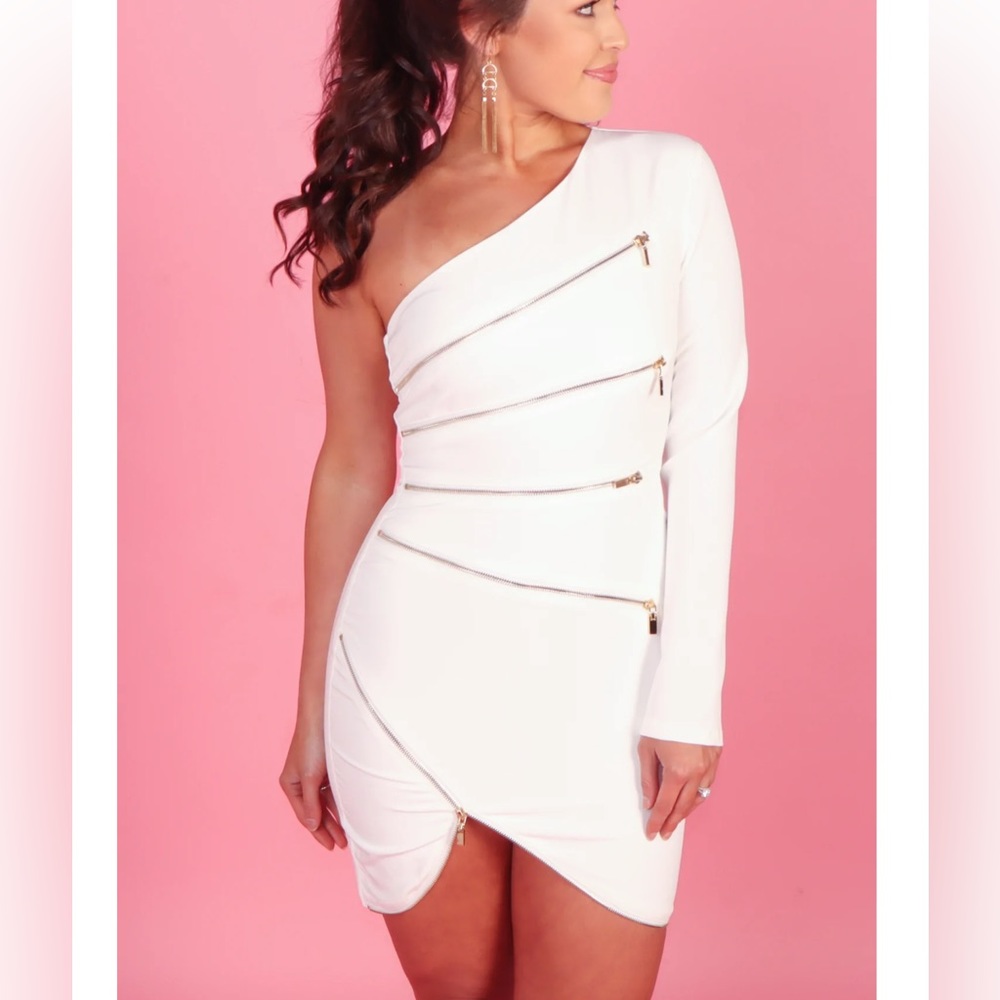 Blithe The Sleek Collection One Sleeve Dress Size… - image 3